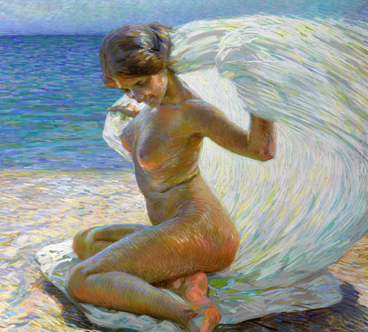 Nudo sulla spiaggia da Gino Piccioni