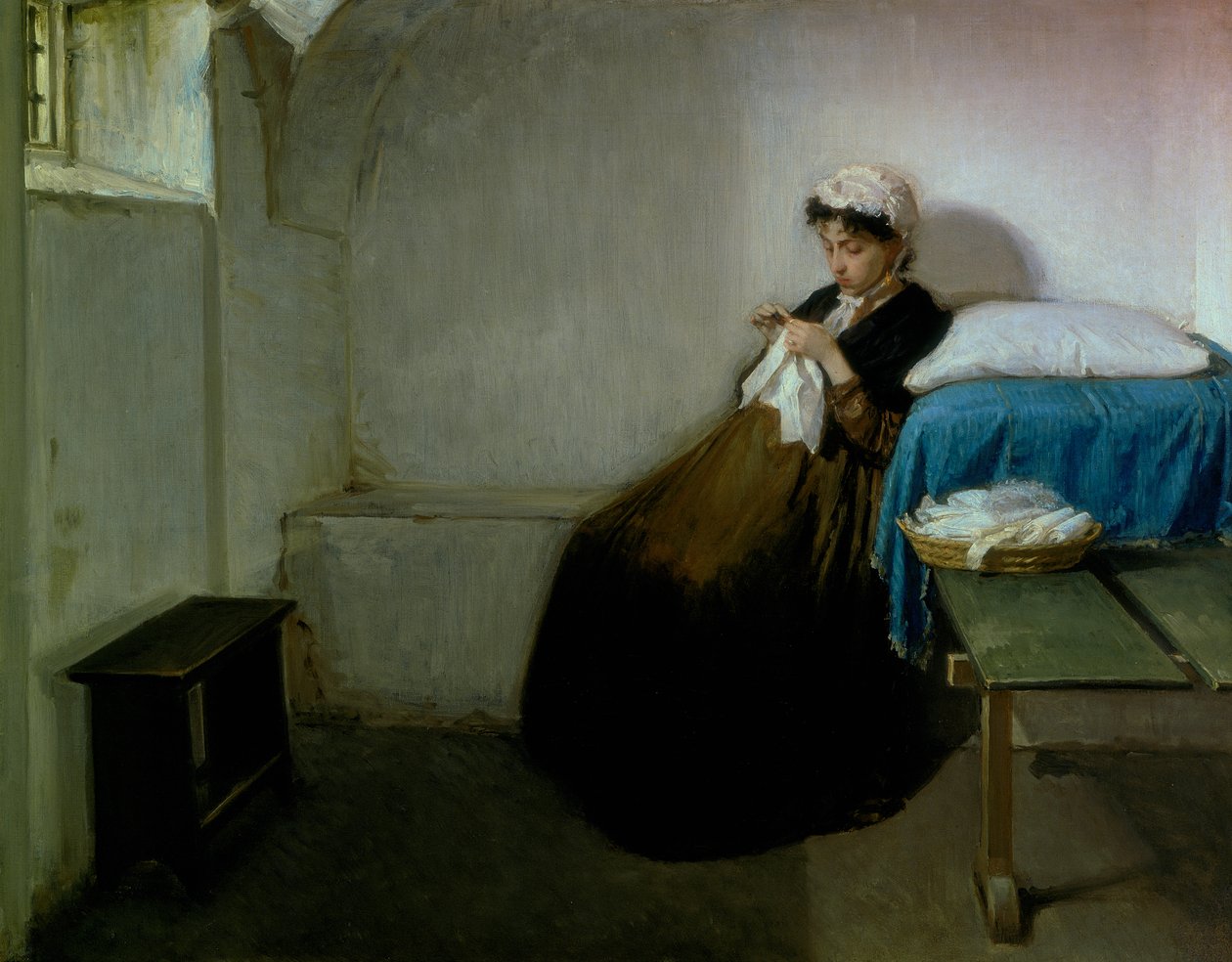 Luisa Sanfelice in prigione, 1877 da Gioacchino Toma