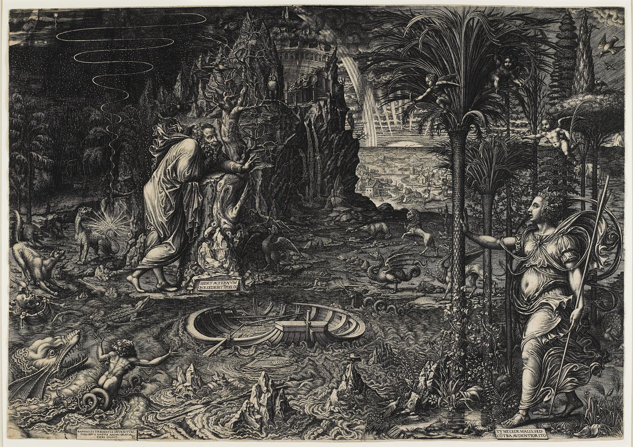 Allegoria della vita (Il sogno di Raffaello) da Giorgio Ghisi