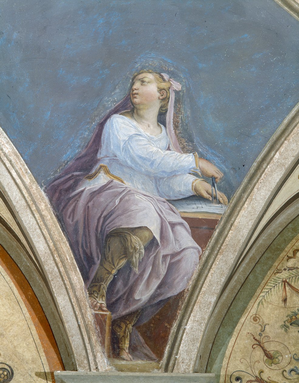 Architettura, Le Quattro Arti, Peduccio, Camera della Fama, 1542 da Giorgio Vasari