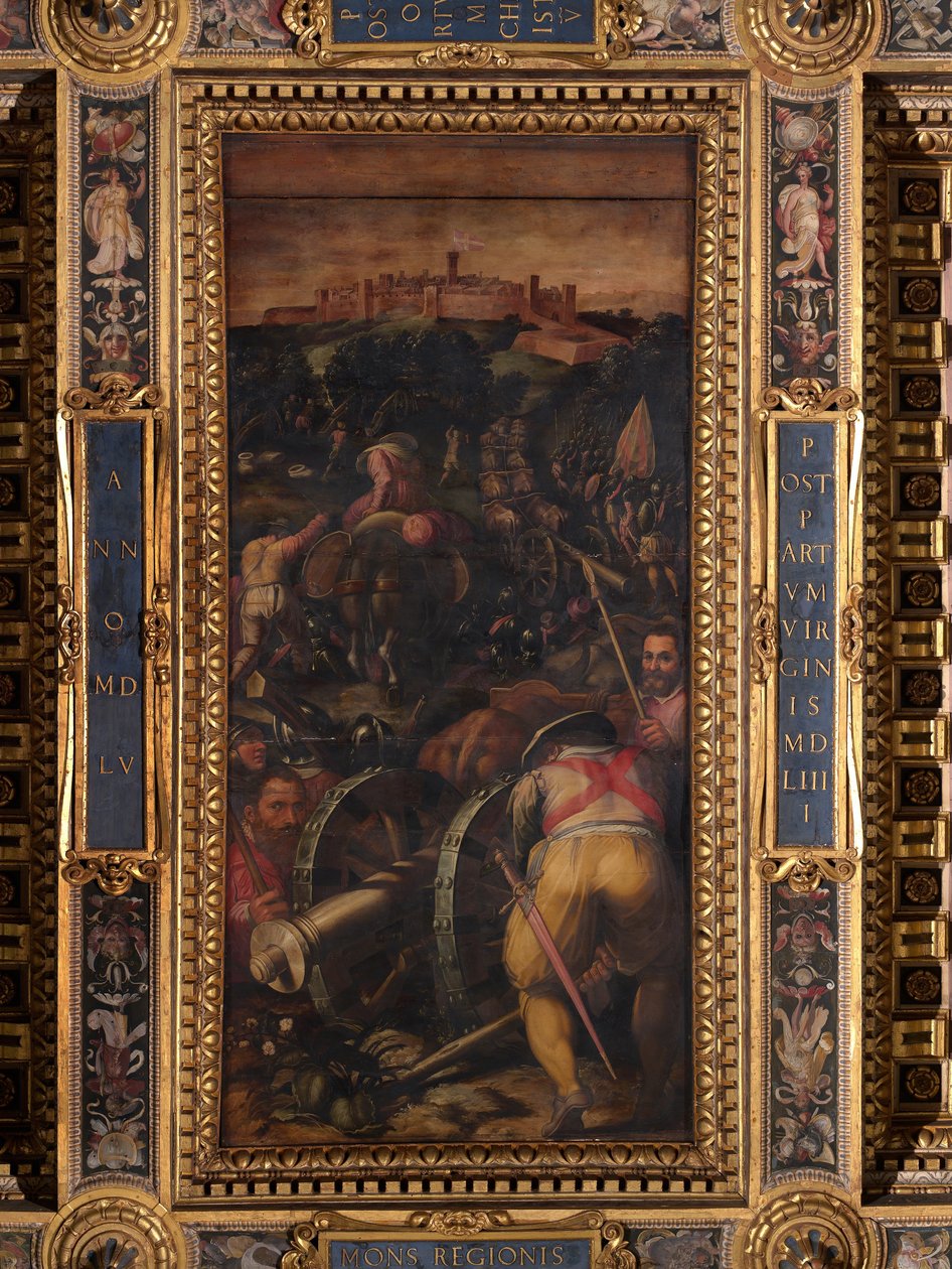Assalto a Monteriggioni da Giorgio Vasari