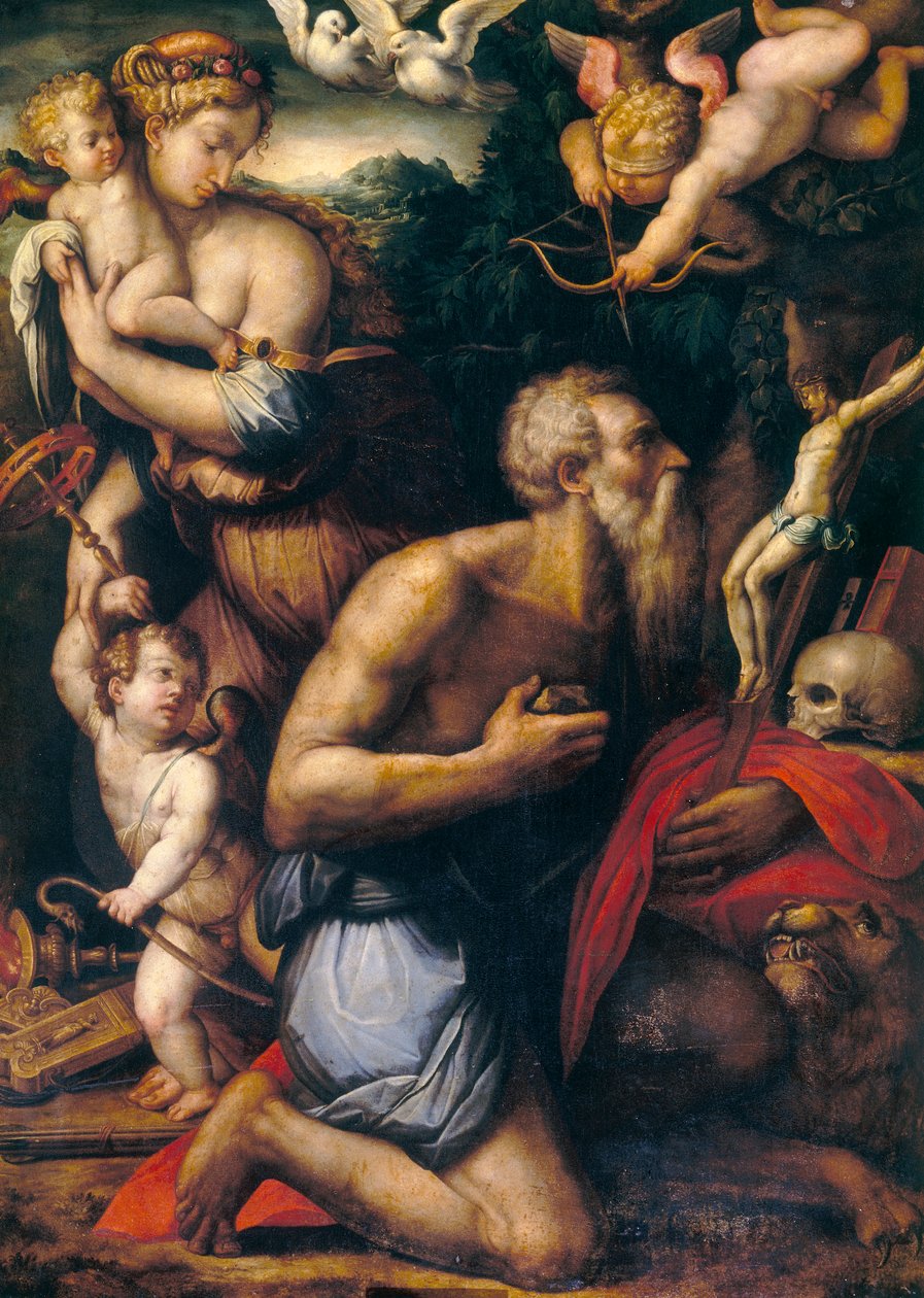 Tentazione di San Girolamo da Giorgio Vasari