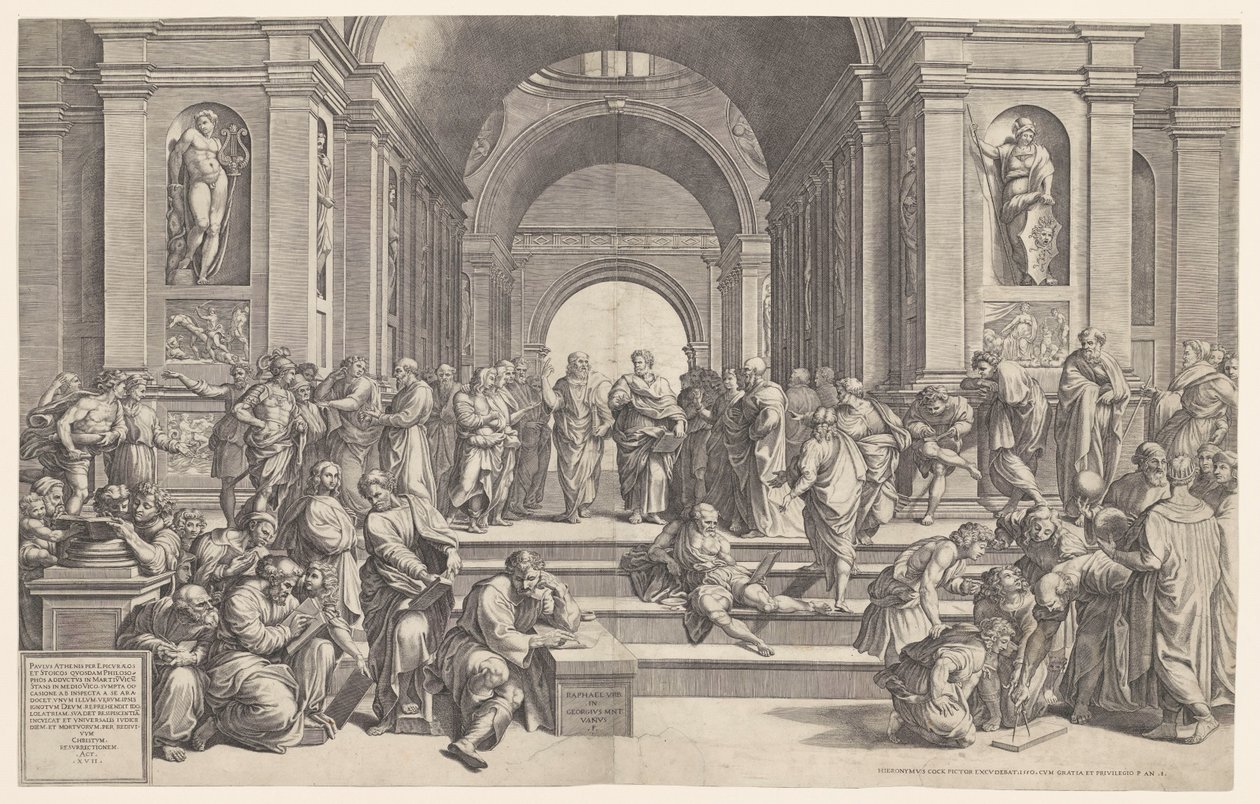 La scuola di Atene da Giorgio Ghisi