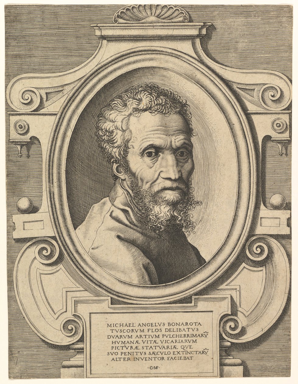Ritratto di Michelangelo da Giorgio Ghisi