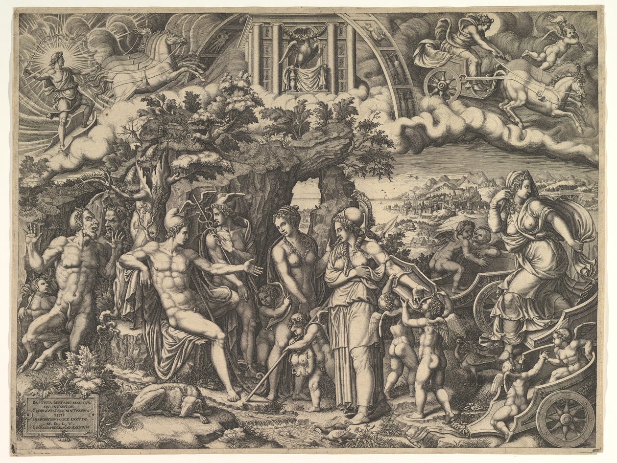 Il giudizio di Paride, 1555 da Giorgio Ghisi