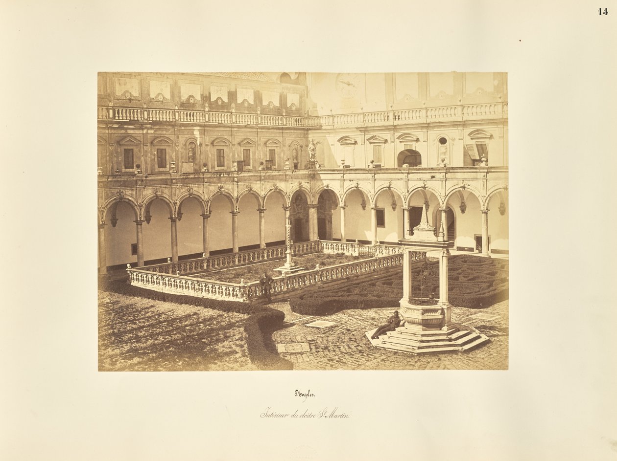 Napoli. Interno del chiostro di San Martino. da Giorgio Sommer