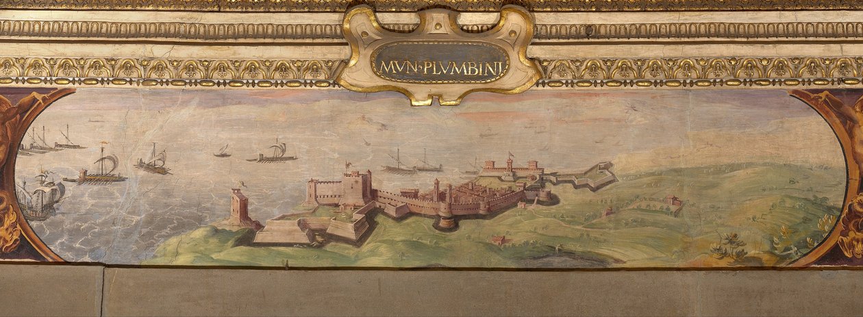 Veduta di Piombino, 1557-1558 da Giorgio Vasari