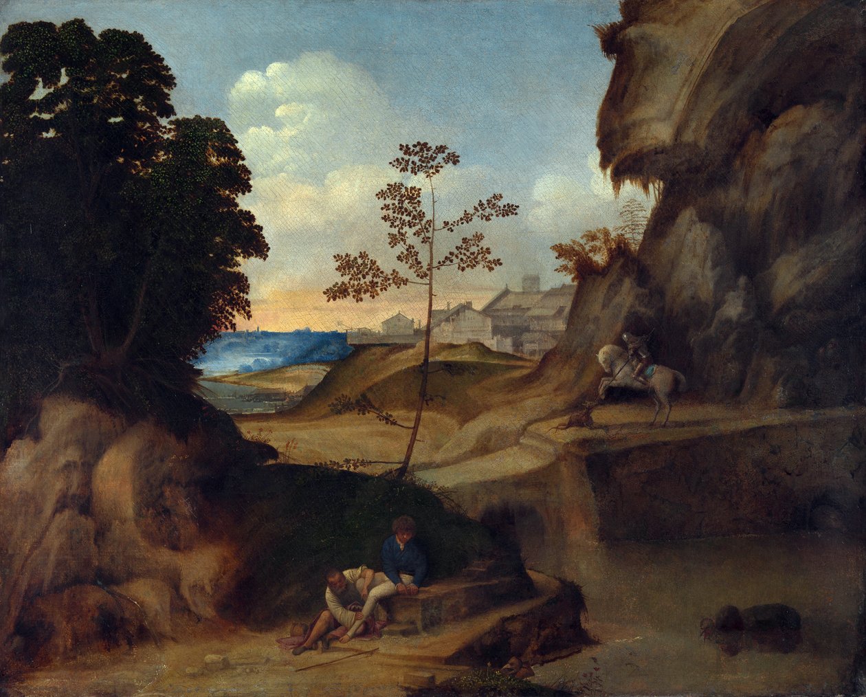 Paesaggio con tramonto da Giorgione da Castelfranco