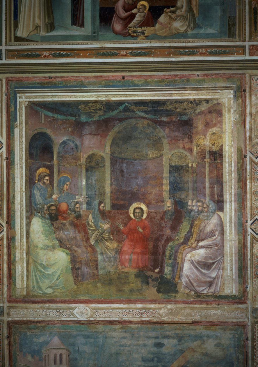 Cristo tra i dottori da Giotto di Bondone