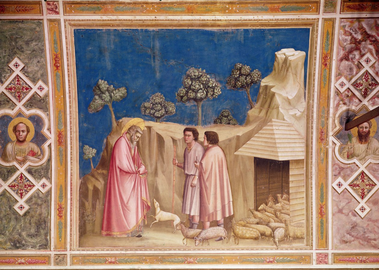 Gioacchino tra i pastori, c.1305 da Giotto di Bondone