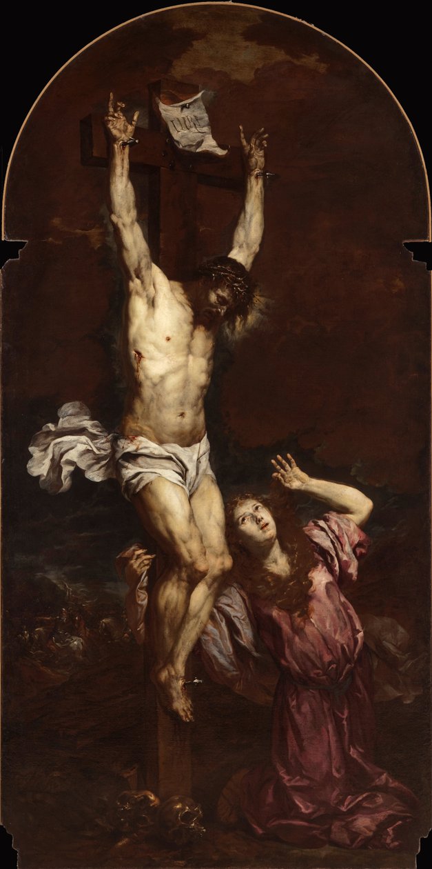 Maria Maddalena ai piedi della Croce da Giovan Battista Langetti
