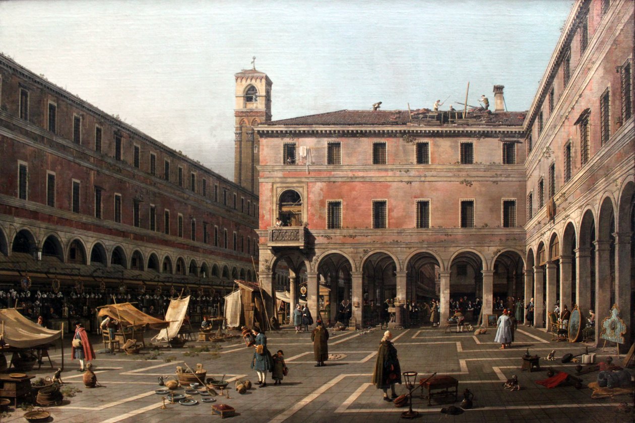 Canaletto Campo di Rialto da Giovanni Antonio Canal