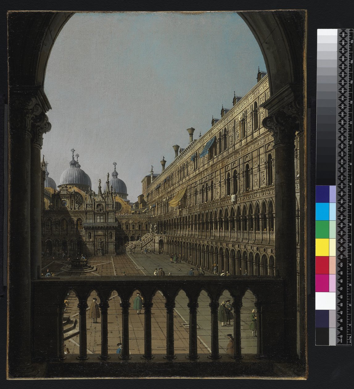 Corte interna del Palazzo Ducale, Venezia, c.1756 da Giovanni Antonio Canal