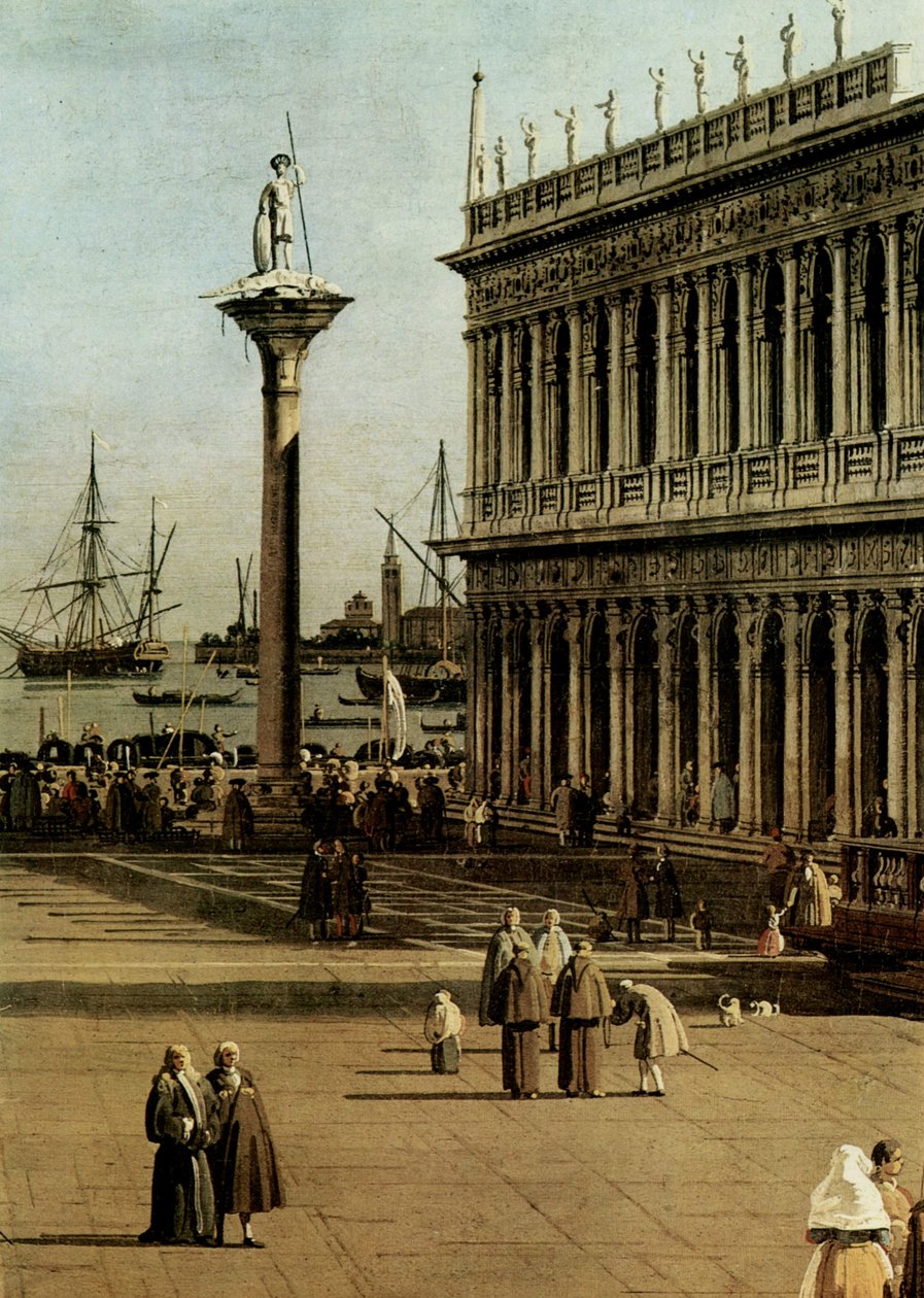 La Piazzetta (dettaglio) da Giovanni Antonio Canal