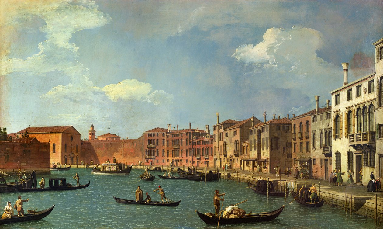 Veduta del canale di Santa Chiara, Venezia da Giovanni Antonio Canal