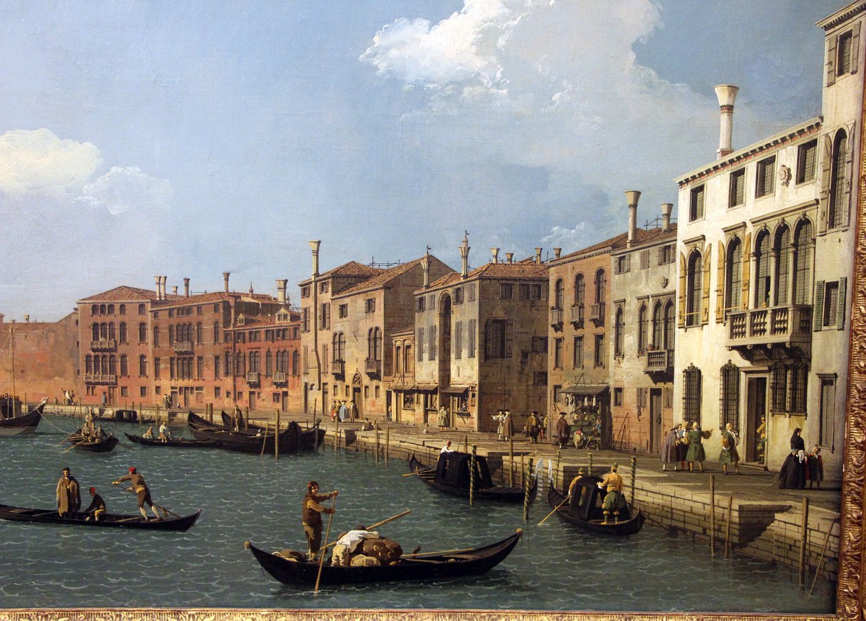 Veduta del canale di Santa Chiara a Venezia da Giovanni Antonio Canal