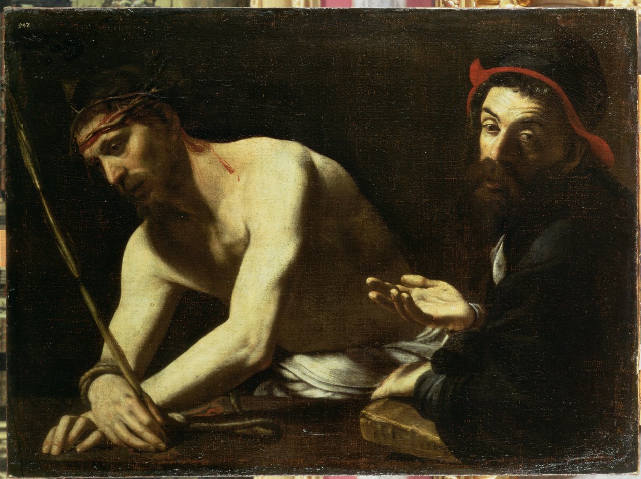 Cristo davanti a Caifa, c.1615 da Giovanni Battista Caracciolo