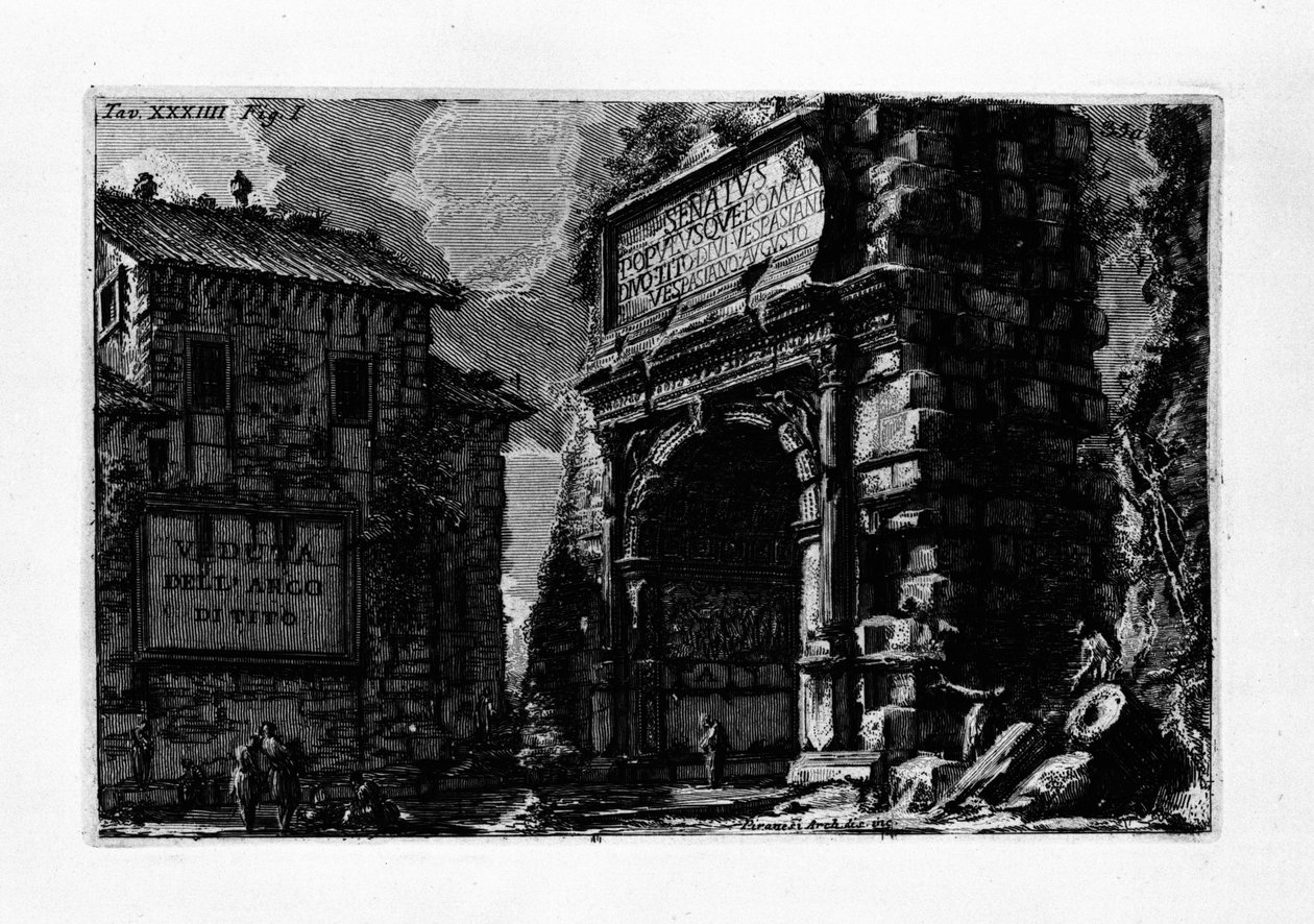 Arco di Tito da Giovanni Battista Piranesi