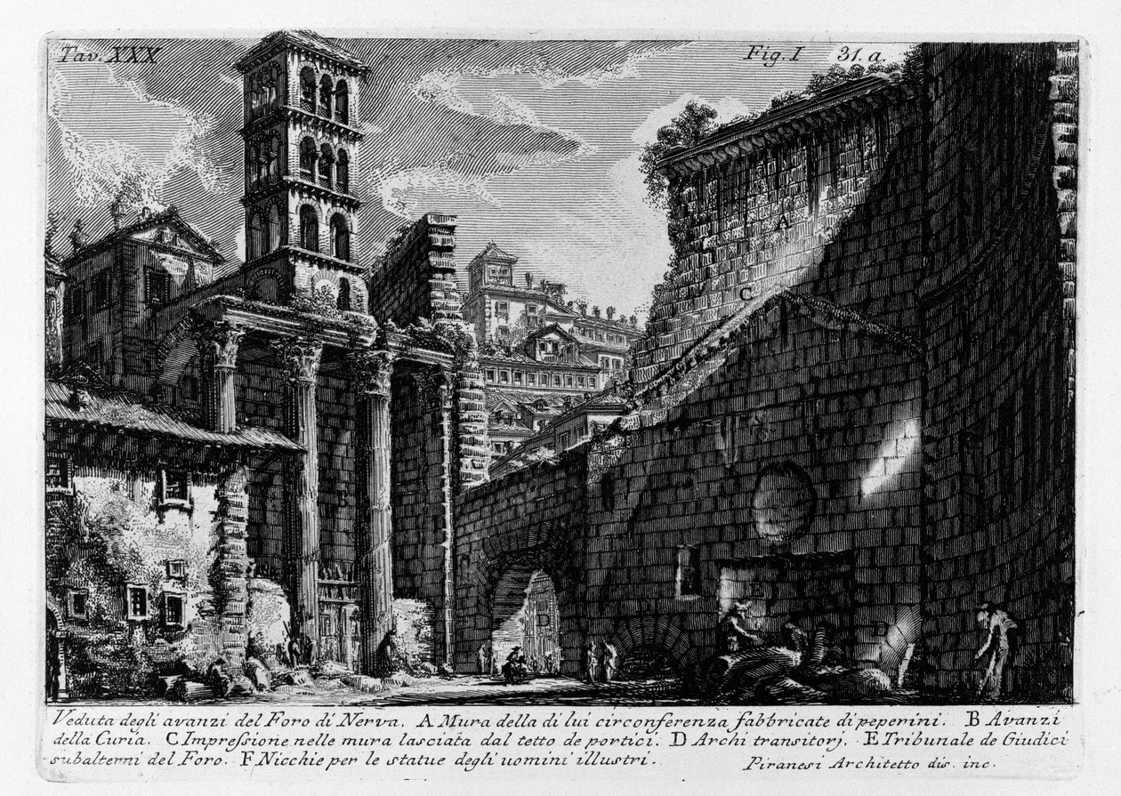 Foro di Nerva da Giovanni Battista Piranesi