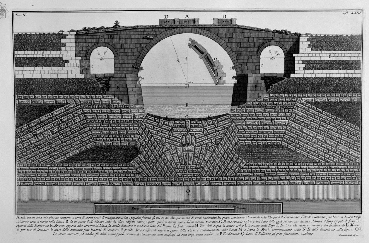 Ponte Ferrato da Giovanni Battista Piranesi