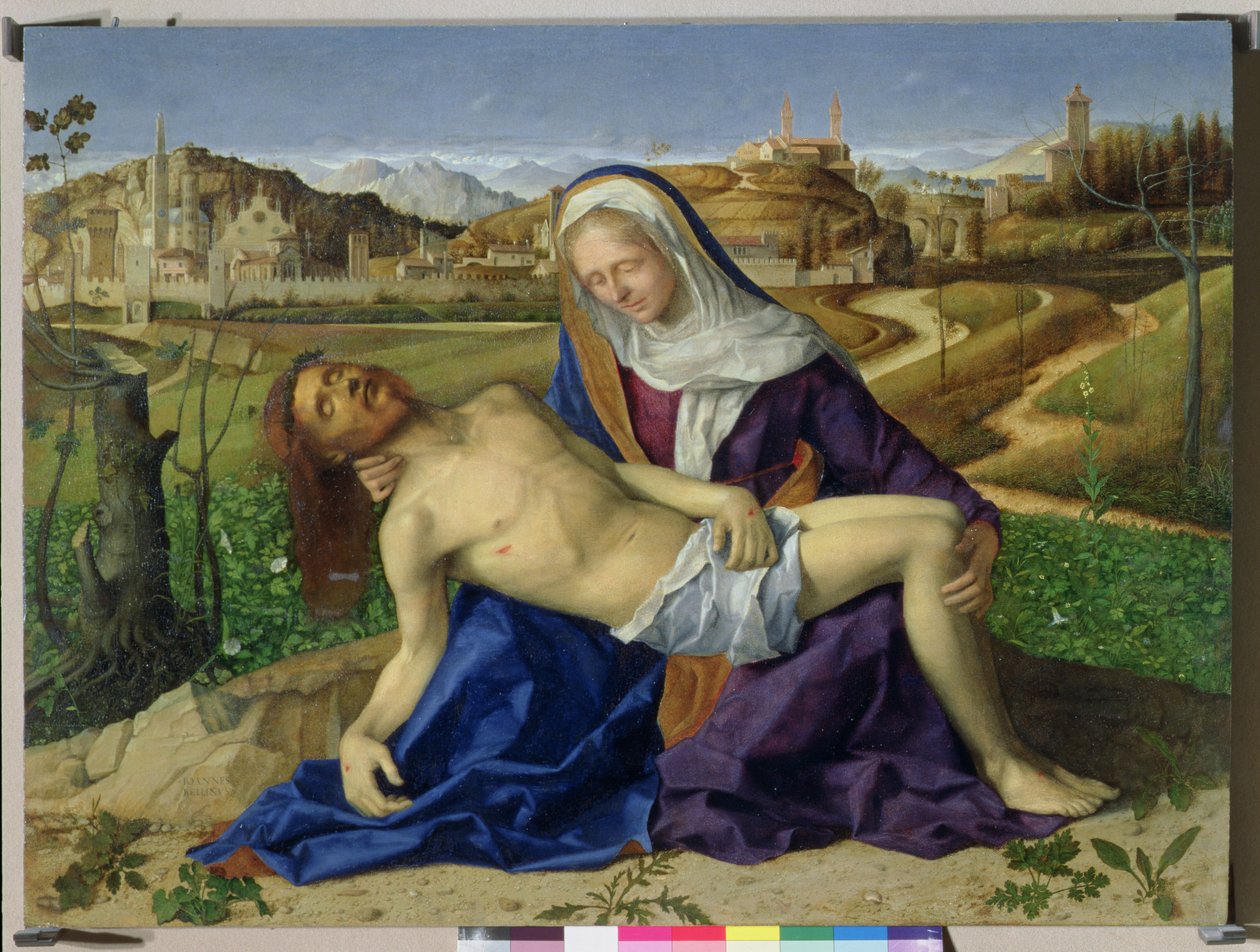 La Pietà, c.1505 (post restauro 1996) da Giovanni Bellini