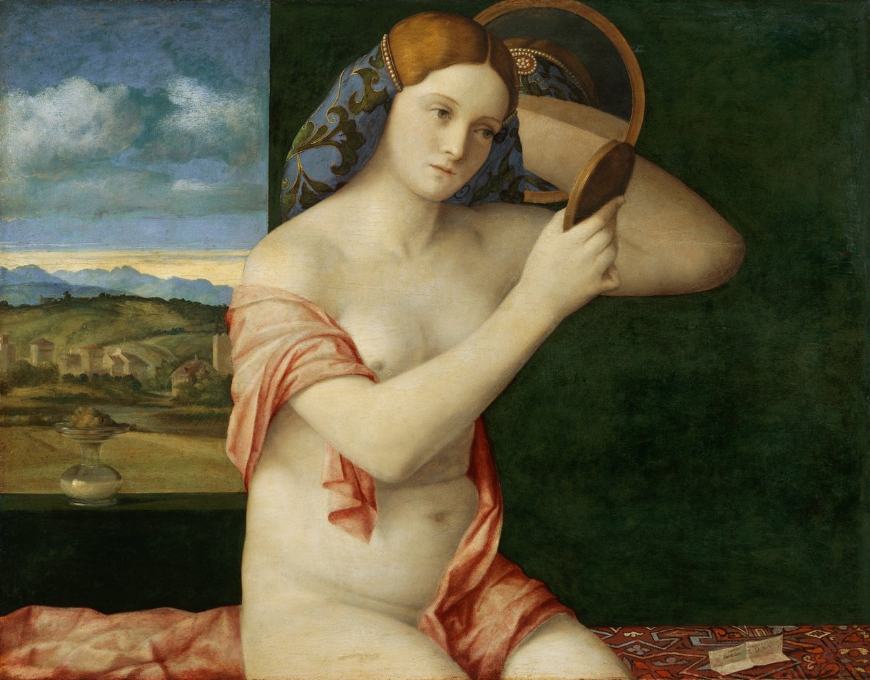 Giovane donna alla sua toilette da Giovanni Bellini