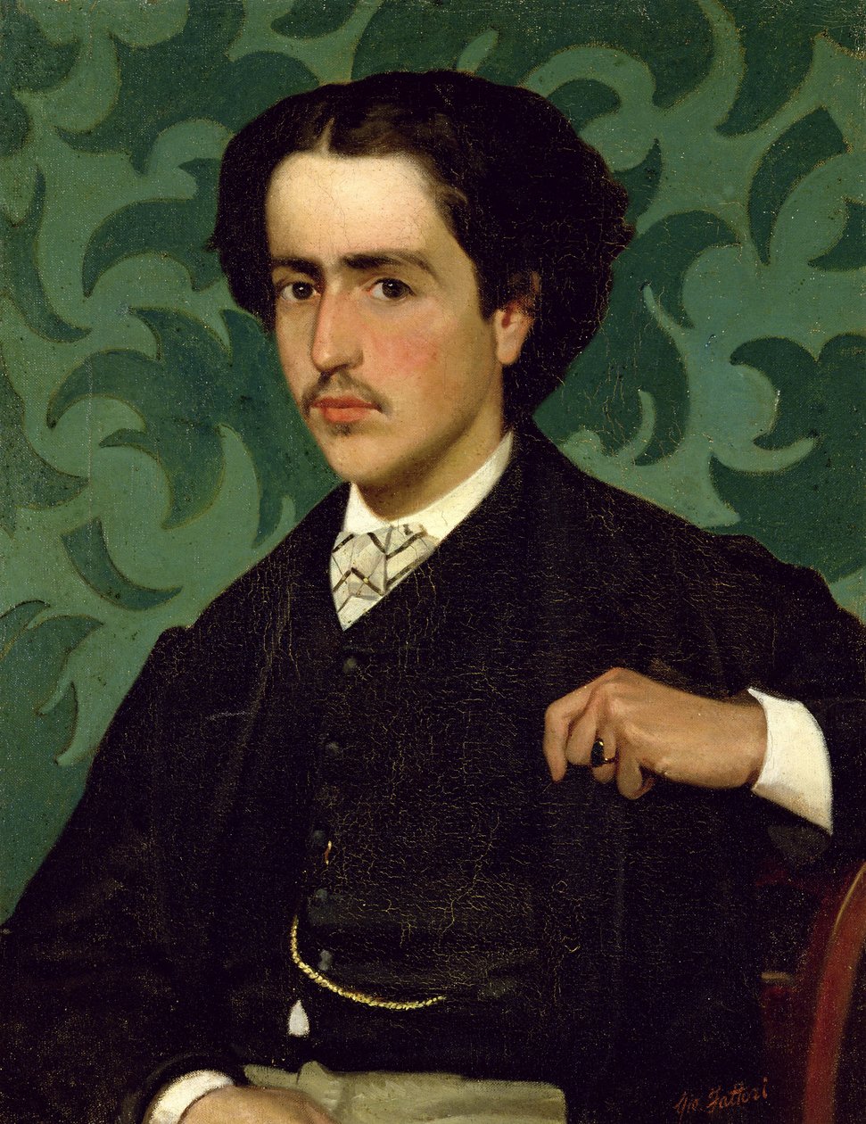 Ritratto di un giovane uomo da Giovanni Fattori
