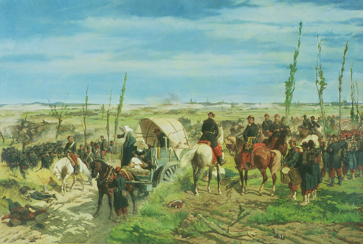 Il campo italiano alla battaglia di Magenta, giugno 1859 da Giovanni Fattori