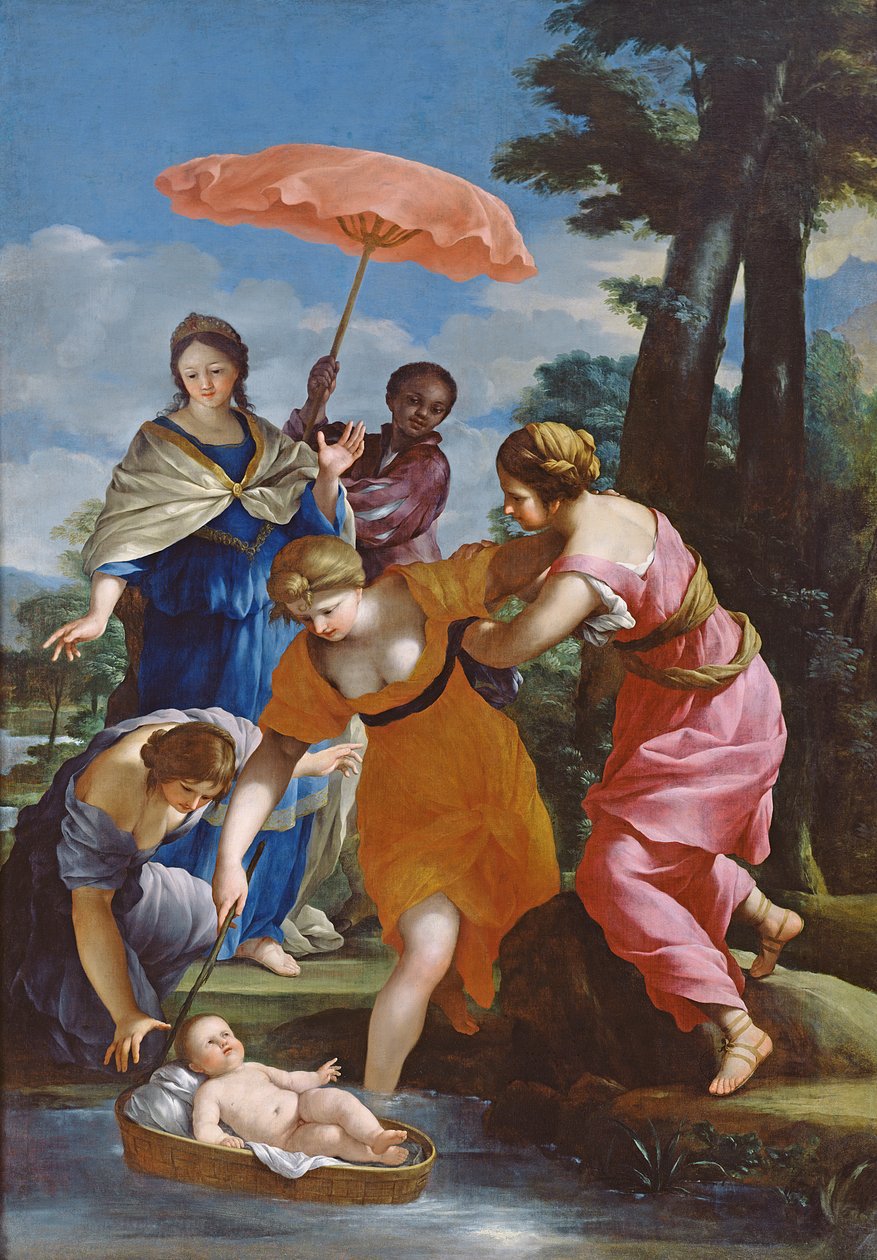 Mosè Salvato dalle Acque, c.1655-57 da Giovanni Francesco Romanelli
