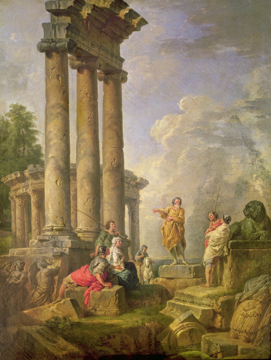 Rovine con San Paolo che predica, 1735 da Giovanni Paolo Pannini