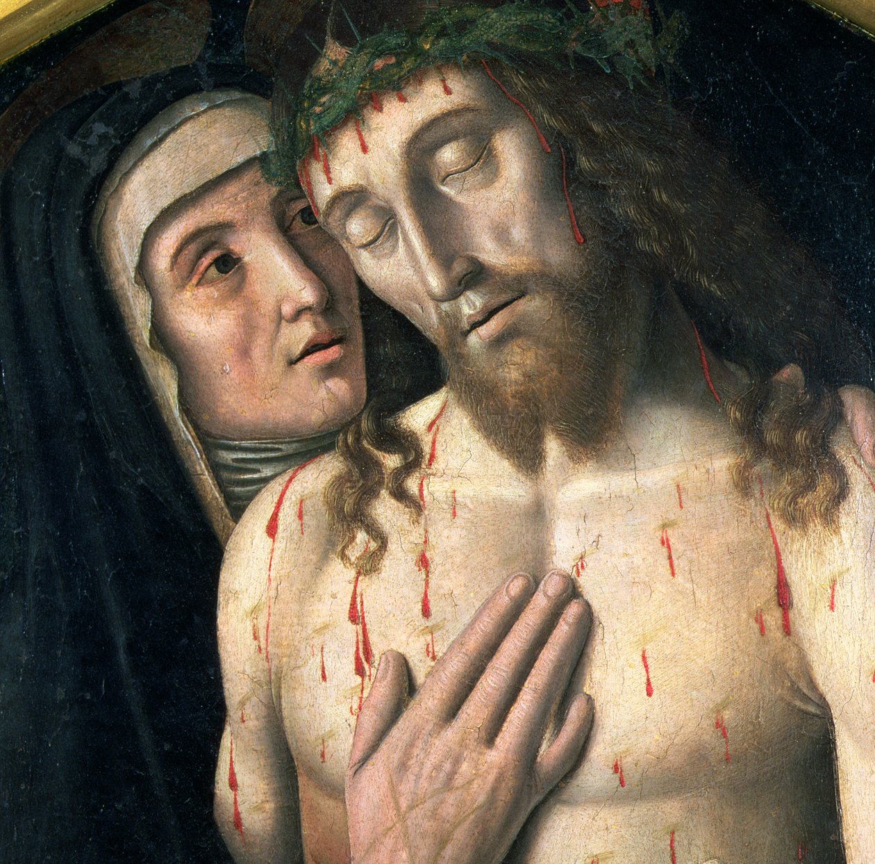 Compianto sul Cristo morto (dettaglio) da Giovanni Santi or Sanzio