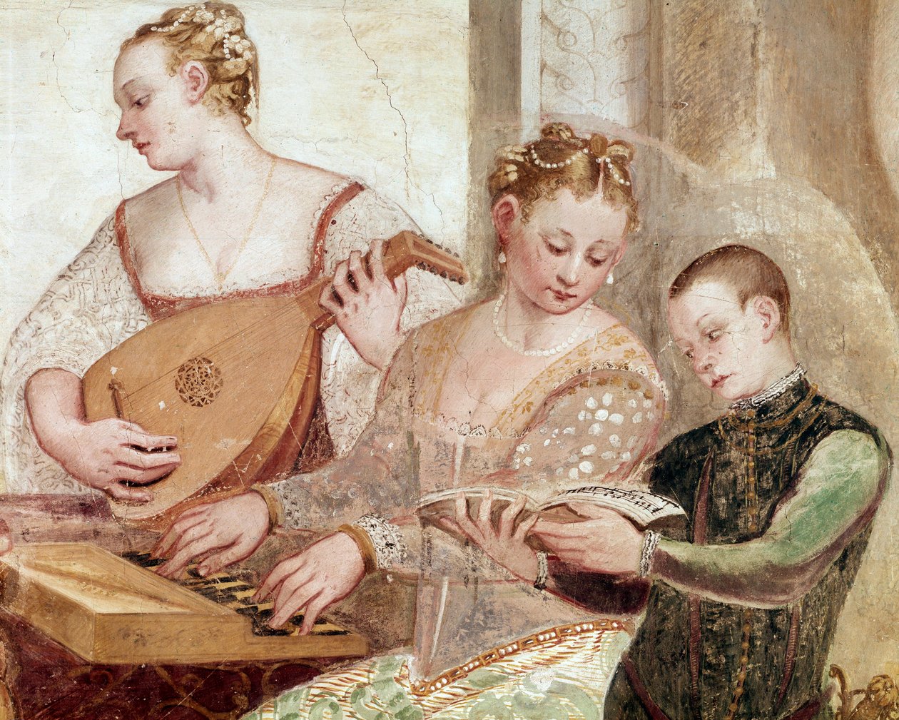 Il Concerto (dettaglio) da Giovanni Antonio Fasolo