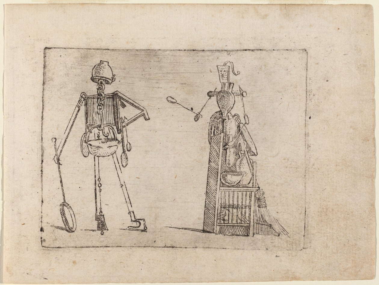 Da "Bizzarie di varie figure" da Giovanni Battista Bracelli