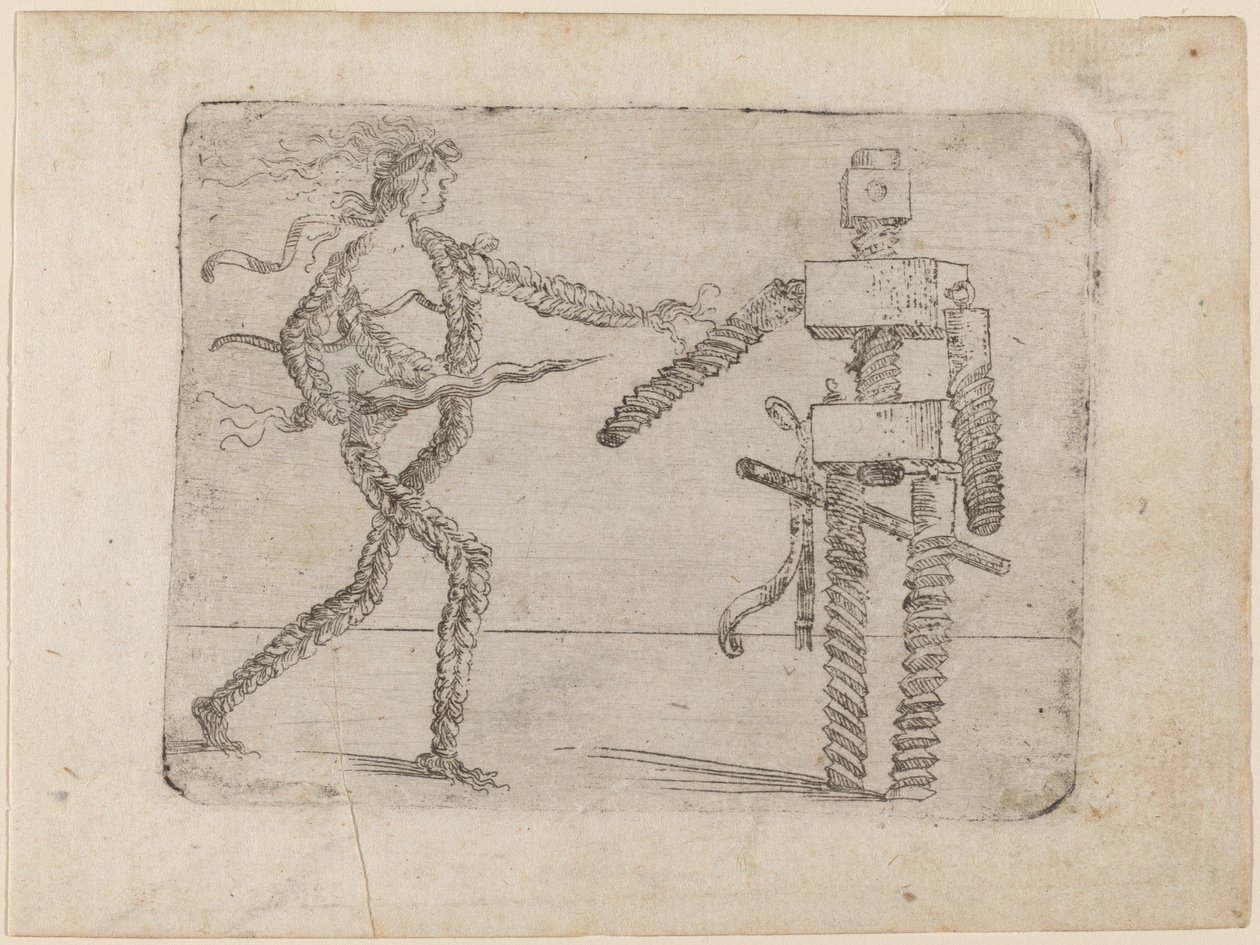 Da "Bizzarie di varie figure" da Giovanni Battista Bracelli