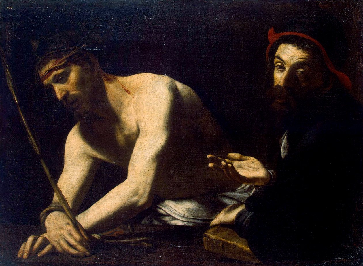 Cristo e Caifa, 1615-1620 da Giovanni Battista Caracciolo