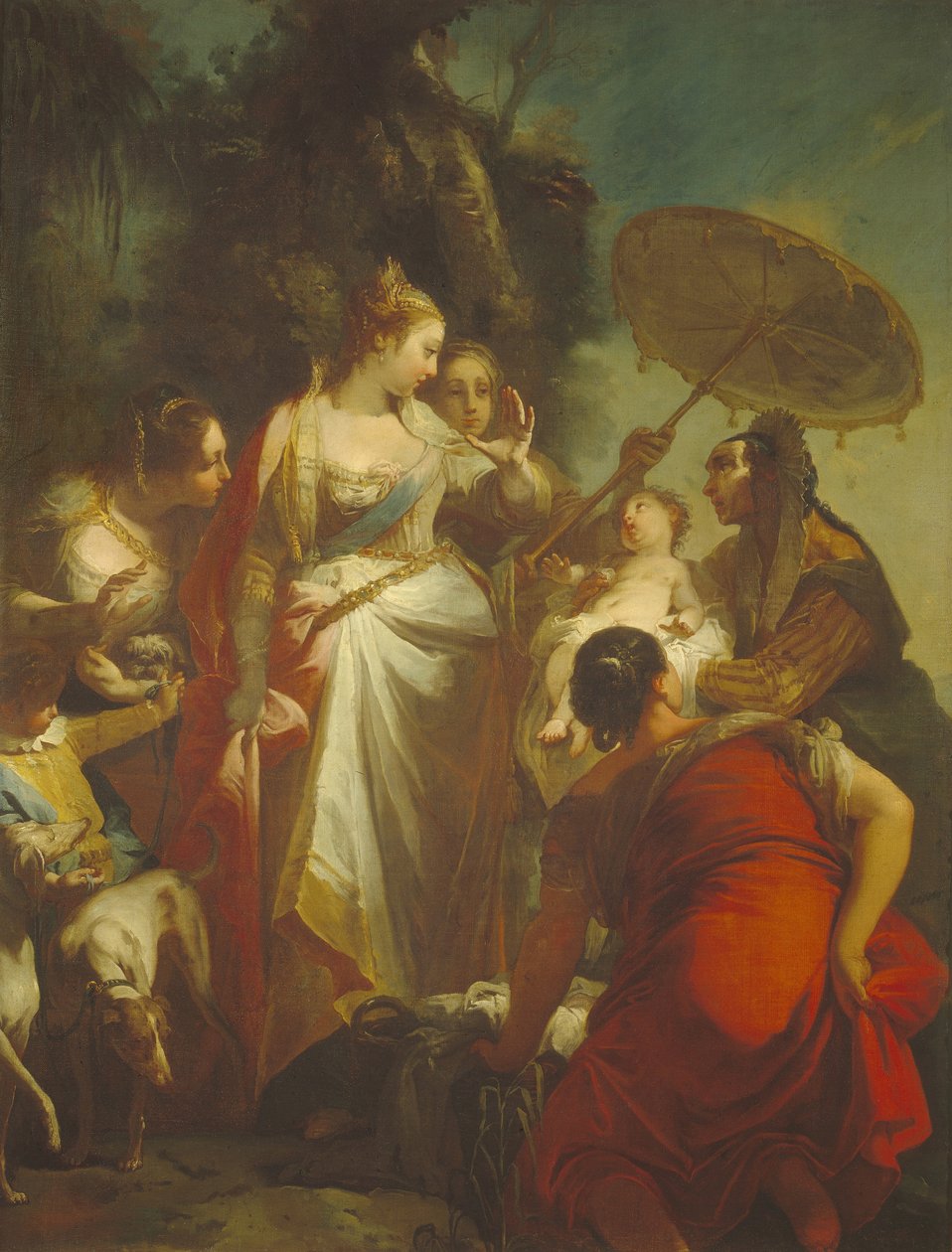 Il ritrovamento di Mosè, 1730s da Giovanni Battista Crosato