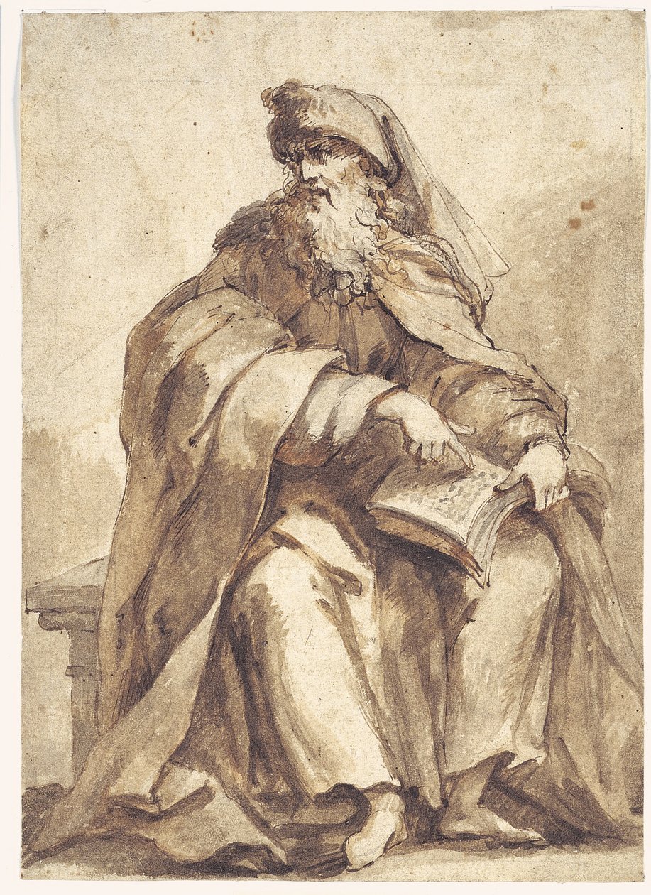 Profeta seduto da Giovanni Battista Merano