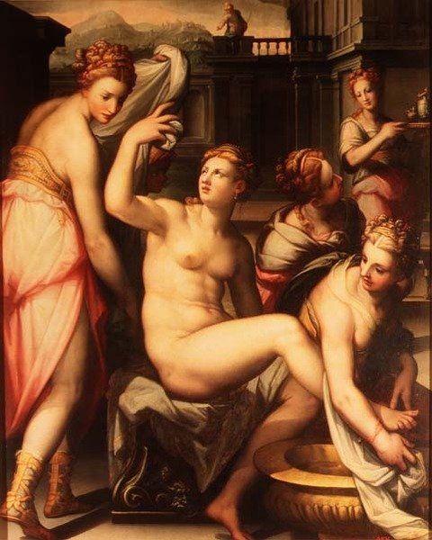 Betsabea al bagno da Giovanni Battista Naldini