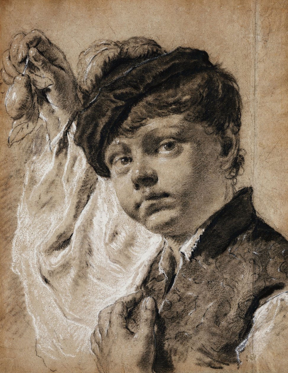 Un ragazzo che tiene un limone da Giovanni Battista Piazzetta