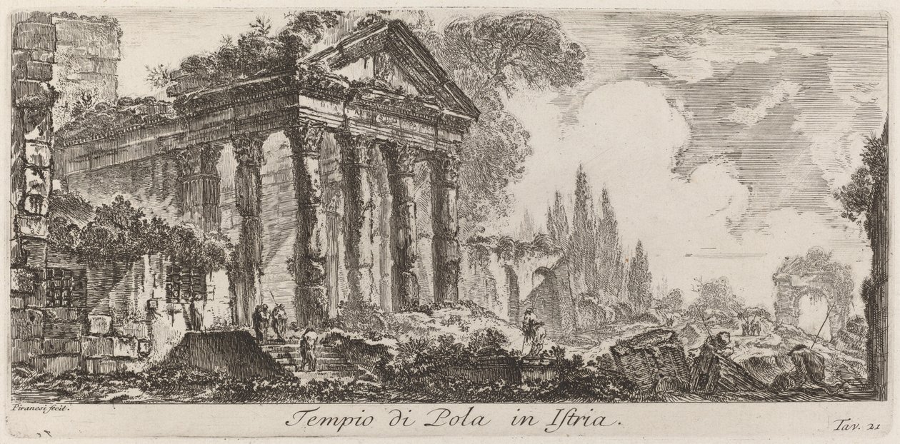 Tempio di Pola in Istria da Giovanni Battista Piranesi