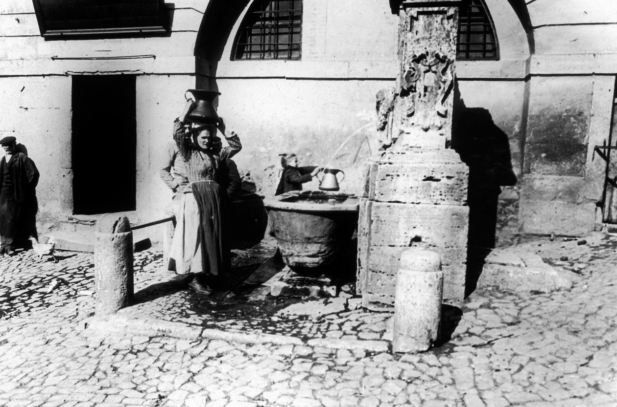 Donne a una fontana da Giovanni Battista Simone Unterveger