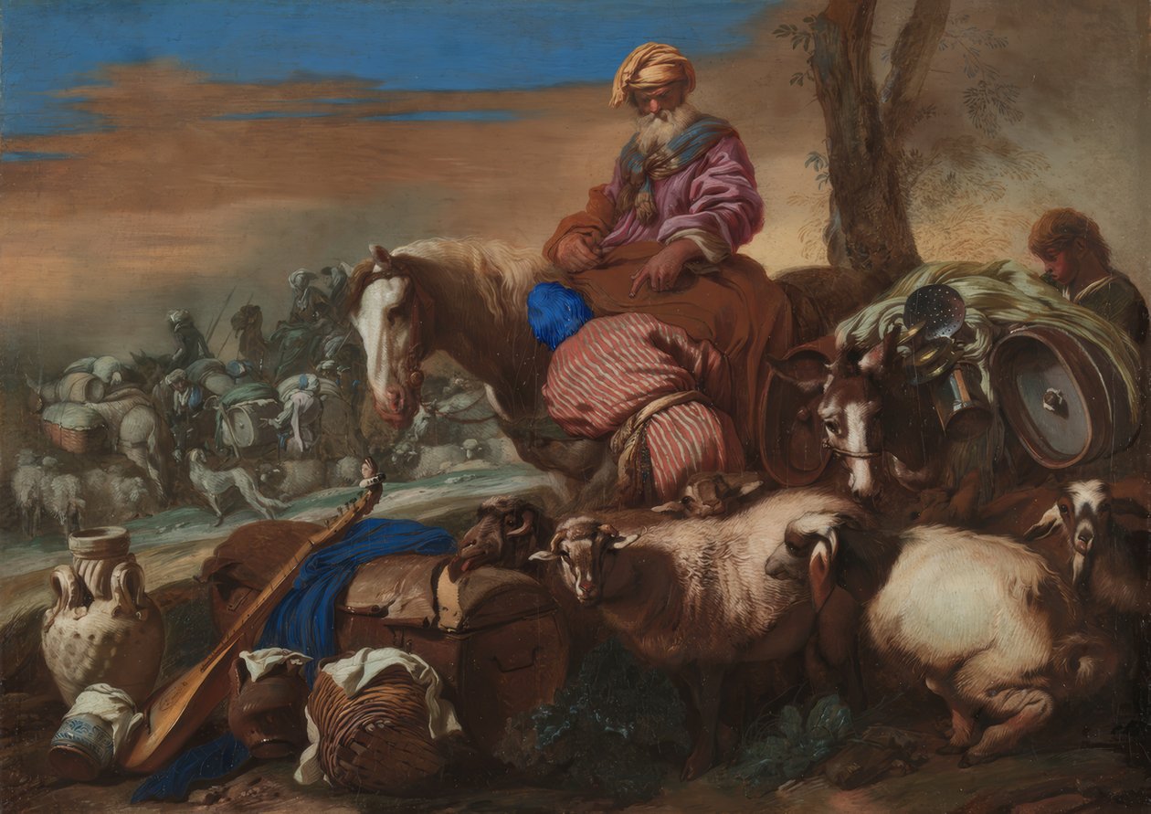 Il giuramento del servo di Abramo da Giovanni Benedetto Castiglione