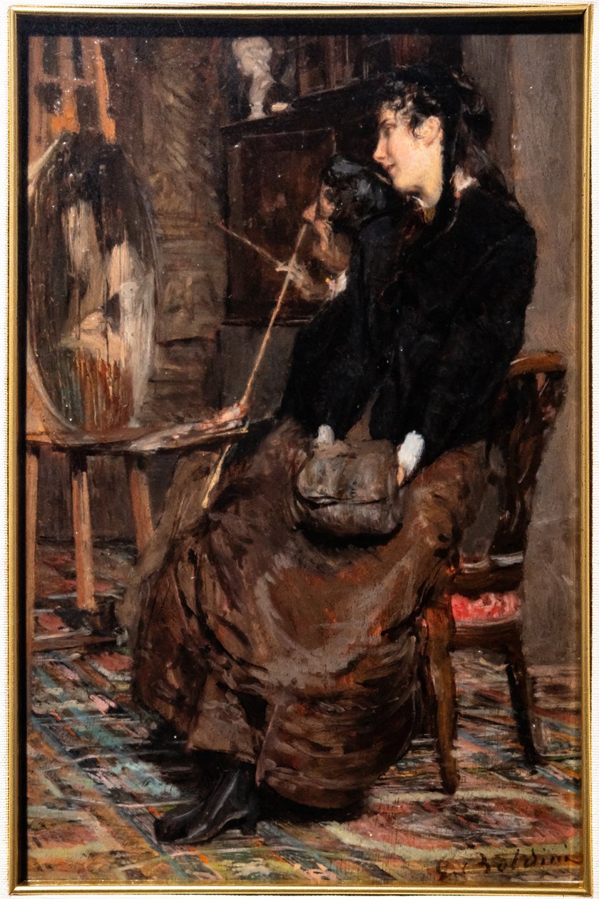 Nello studio del pittore da Giovanni Boldini