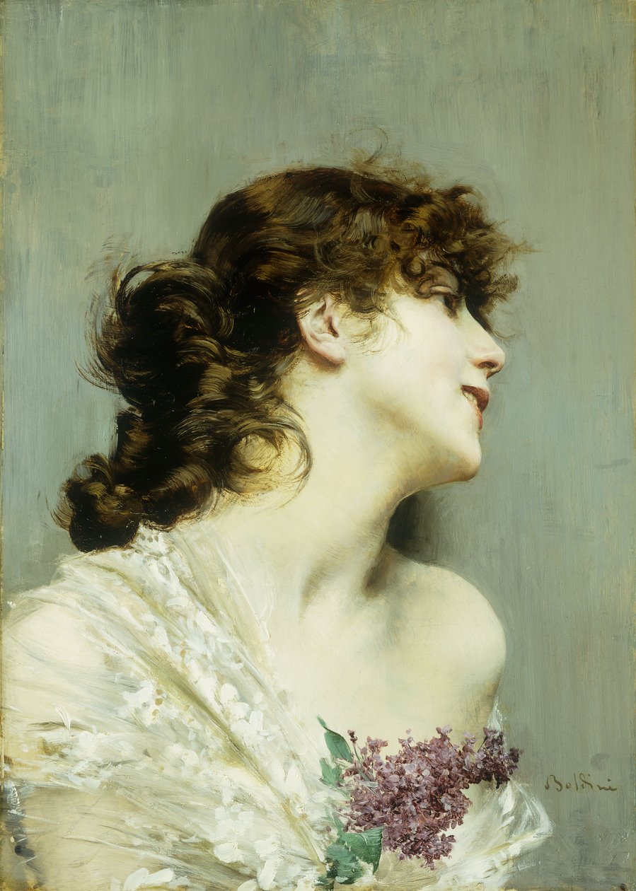 Profilo di una Giovane Donna da Giovanni Boldini
