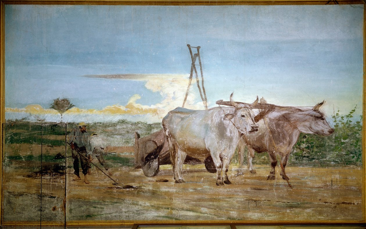 La raccolta del letame animale da Giovanni Boldini