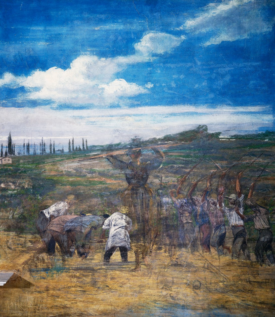 Trebbiatura del grano da Giovanni Boldini