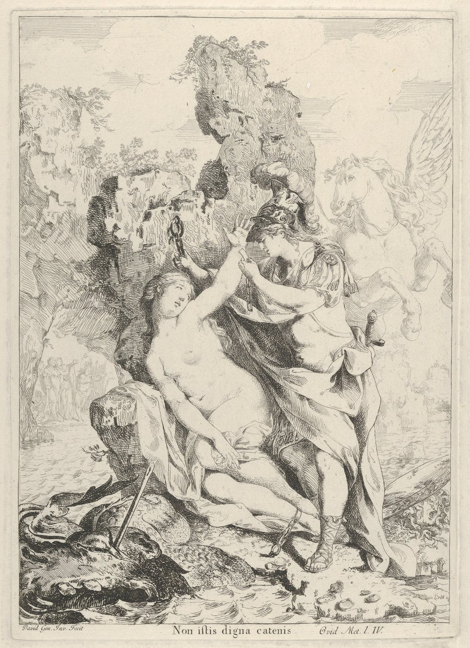 Perseo salva Andromeda da Giovanni David