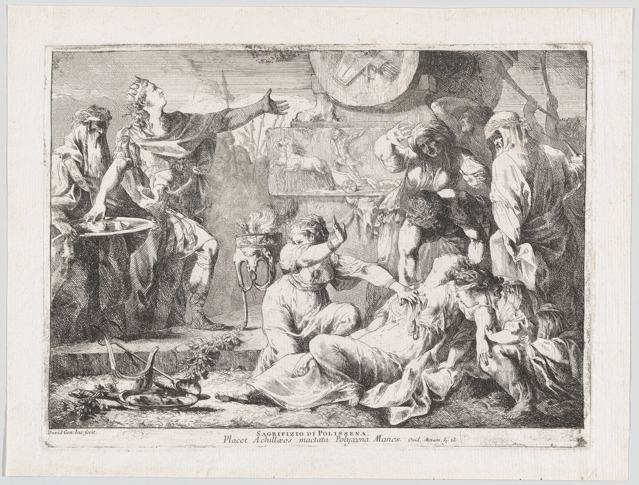 Il Sacrificio di Polissena, 1776 da Giovanni David