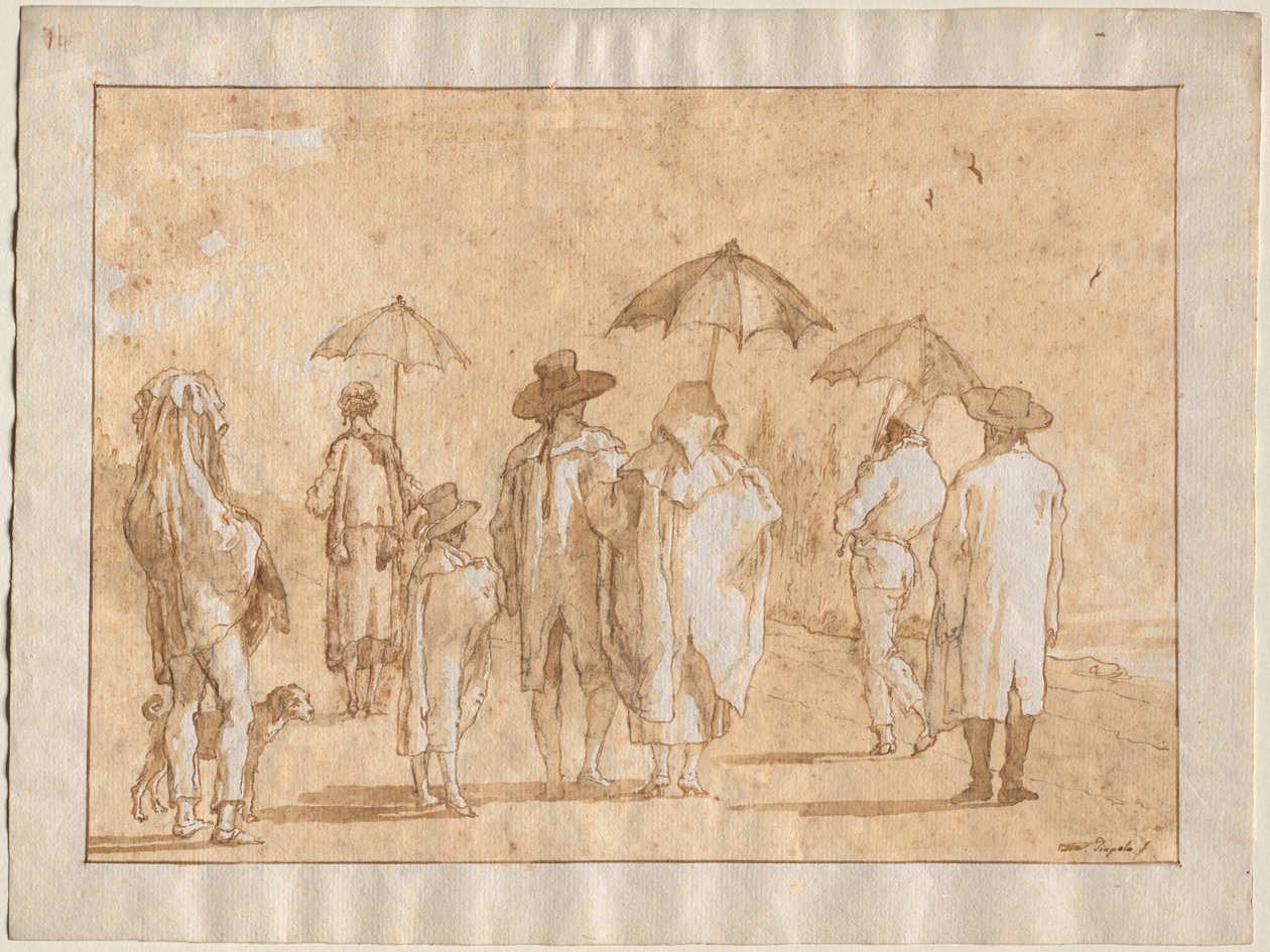 Una pioggia primaverile da Giovanni Domenico Tiepolo