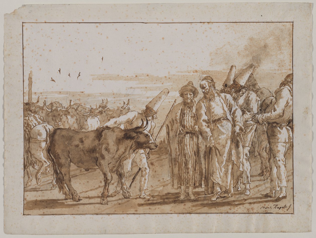Il Venditore di Bestiame da Giovanni Domenico Tiepolo